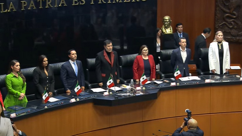 Pleno del Senado ratifica a Gerardo Fernández Noroña como presidente de la Mesa Directiva 