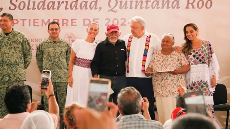 ’’Somos testigos de que la prosperidad está llegando al pueblo de Quintana Roo’’: Claudia Sheinbaum