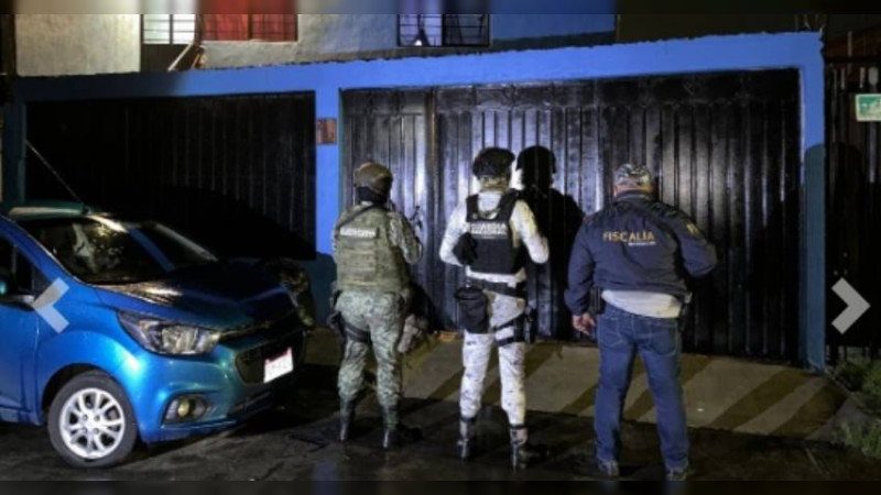 Arrestan a 2 personas y aseguran sustancias ilícitas luego de cateo en casa de Morelia, Michoacán 