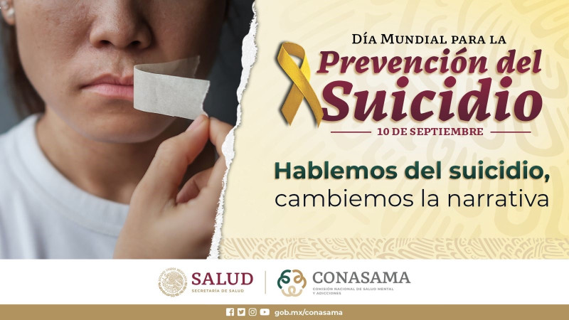 Secretaría de Salud de Querétaro se une a la conmemoración del Día Mundial para la Prevención del Suicidio 