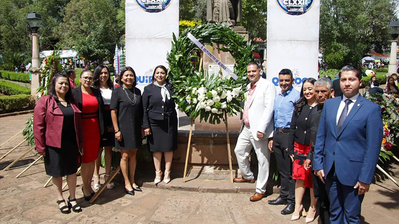 Conmemora Alma Mireya González 38 aniversario de la elevación a categoría de ciudad de Quiroga y el 172 Aniversario cambio de nomenclatura 