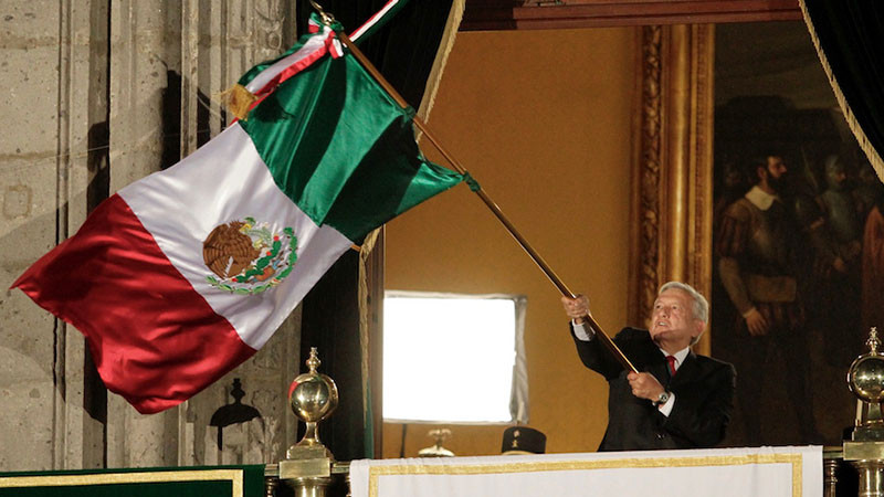 AMLO en su último Grito de Independencia incluye a la 4T: ¡Viva la Cuarta Transformación! 