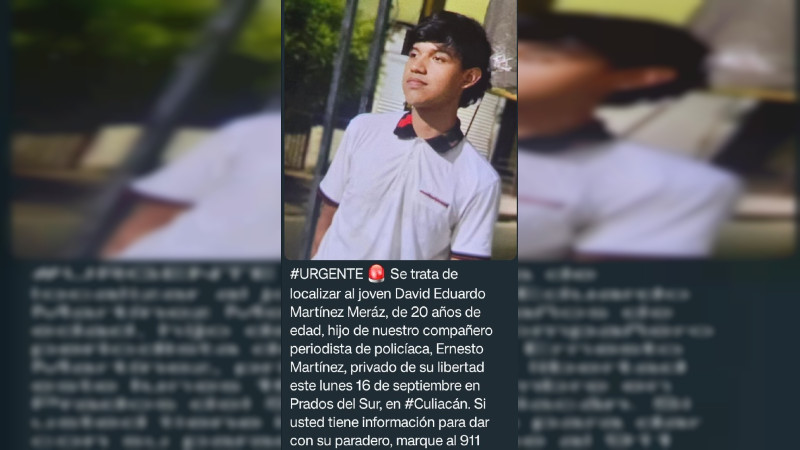 “Levantan” a hijo de periodista en Culiacán, Sinaloa: Compartía en sus redes videos armado y con equipo táctico 