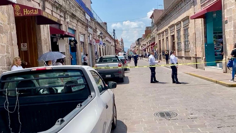 Ultiman a una persona en el Centro de Morelia 