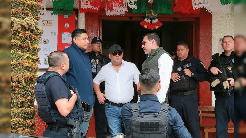 Autogobiernos de regiones Uruapan y Zamora coadyuva en garantizar la seguridad: SSP