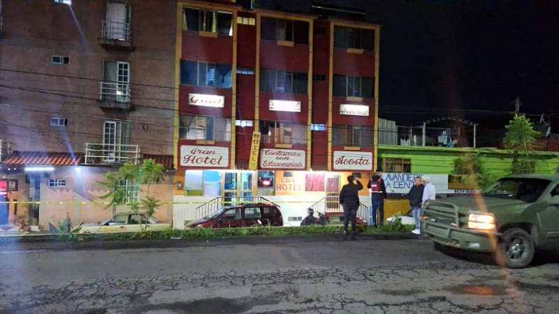 Balean fachada de hotel en Uruapan, Michoacán 