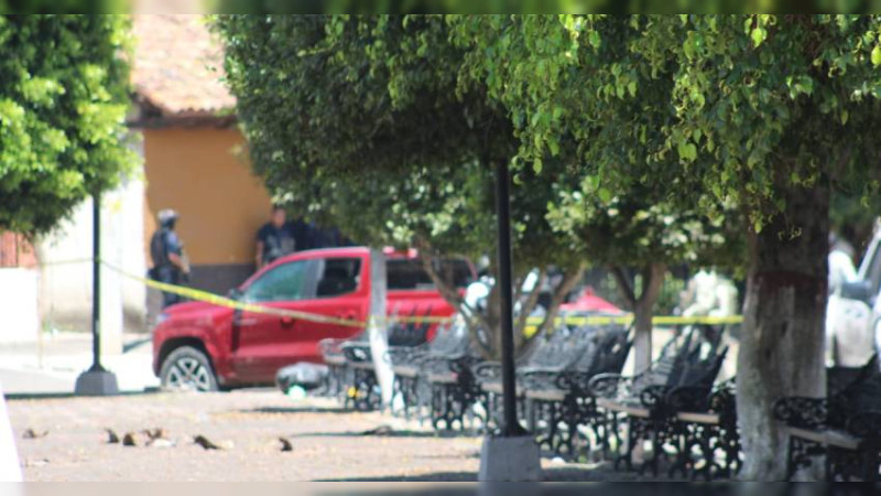 Balacera en Tangancícuaro, Michoacán deja dos policías heridos 