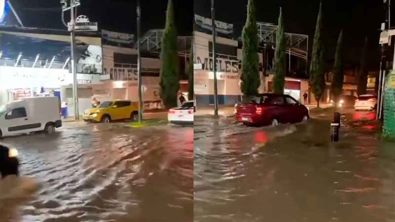 Intensas lluvias dejan afectaciones en Morelia, Michoacán 