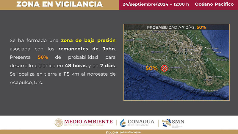 Pronostican lluvias intensas para Michoacán; pide PC estatal tomar precauciones  