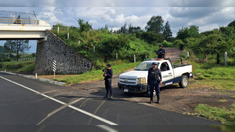 Restablecen circulación carretera en las regiones Pátzcuaro, La Piedad y Zamora, Michoacán 