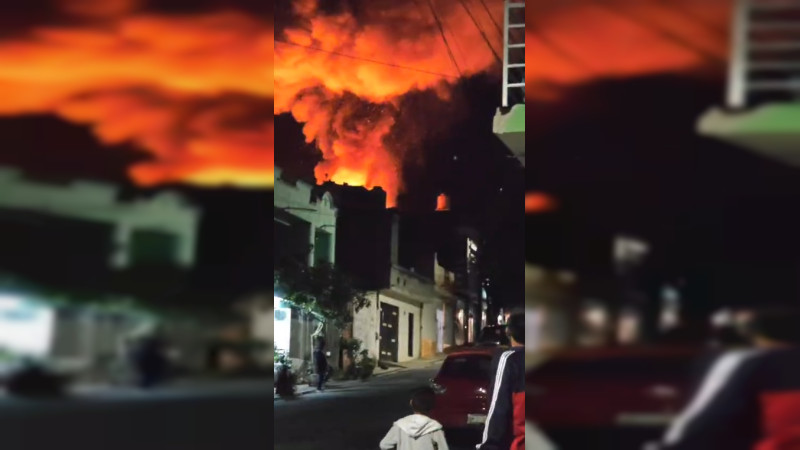 Incendio en colonia La Unión en Morelia, Michoacán, deja solo daños materiales 