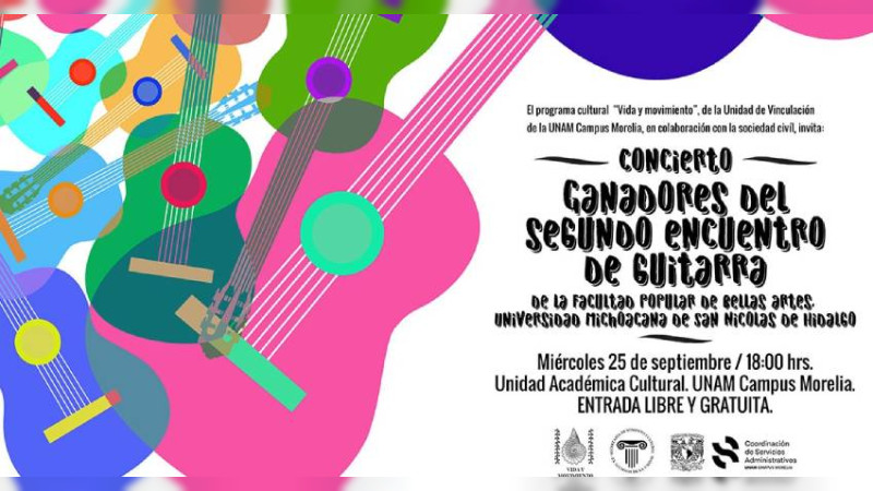 El talento de guitarristas michoacanos llegará a la UNAM Morelia 