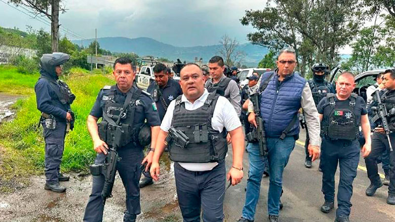 Policías refuerzan operatividad en las regiones de Zamora, La Piedad y Pátzcuaro, Michoacán 