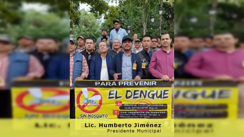 Continua en Los Reyes campaña por la erradicación del dengue: Humberto Jiménez