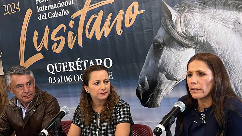 Anuncian el Festival Internacional del Caballo Lusitano 2024 en Querétaro 