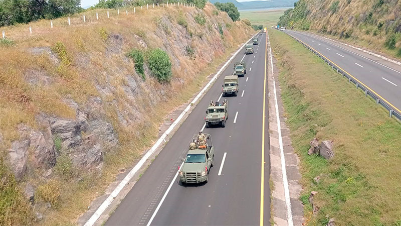 Llegan 300 elementos del Ejército Mexicano a Uruapan, Michoacán, para reforzar tareas de seguridad  