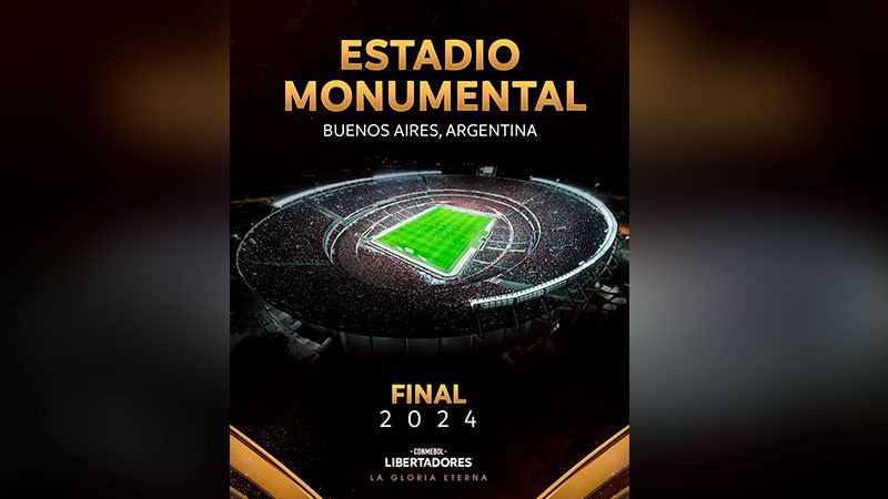 Confirman final de la Copa Libertadores 2024 en Estadio Monumental de Buenos Aires, Argentina  