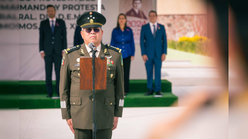 General Maximiliano Cruz Ramos asume como Comandante de la XII Región Militar, a cargo de Querétaro, Guanajuato y Michoacán 