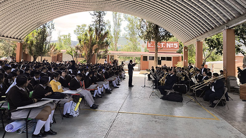 Inicia Banda de Música del estado temporada de conciertos didácticos en escuelas 