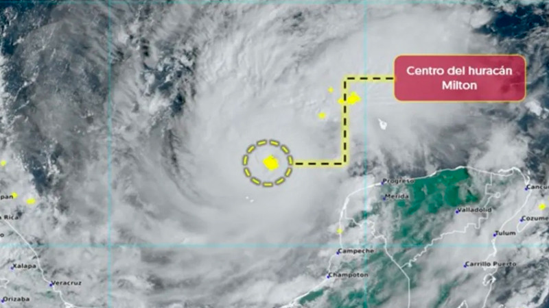 Huracán 'Milton' no tocará territorio mexicano pero dejará lluvias: Sheinbaum 