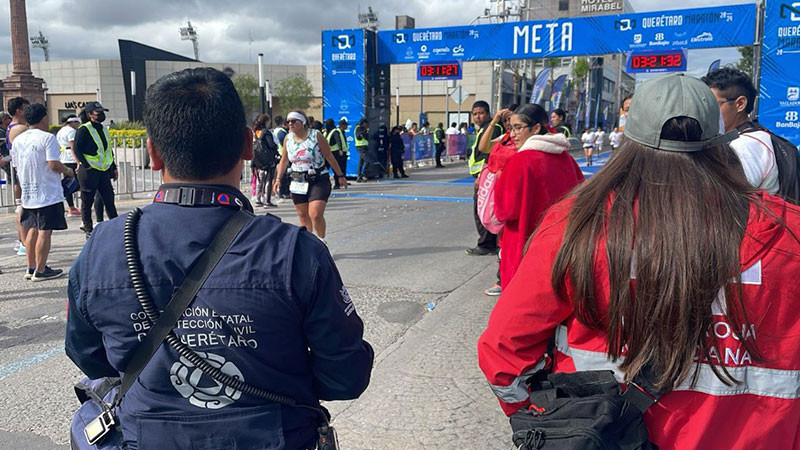 Concluyó con saldo blanco el Querétaro Maratón 2024 