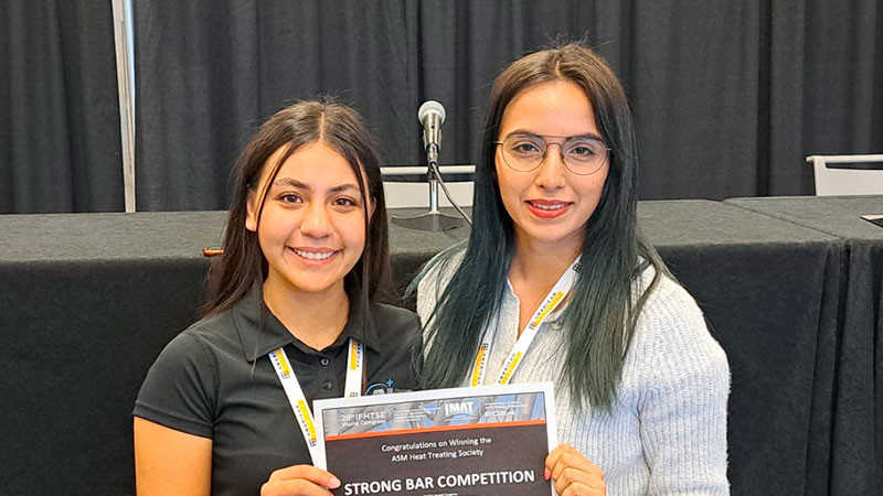 Estudiantes del ITM triunfan en competencia internacional de la Asociación Americana de Materiales 