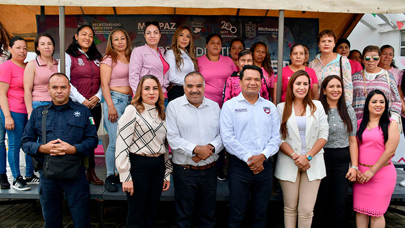 Inauguran en Jacona, Michoacán, taller para fortalecer economía de las mujeres 