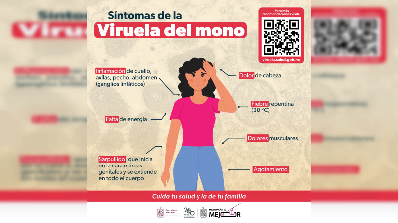 Brindan orientación telefónica gratuita sobre viruela símica 