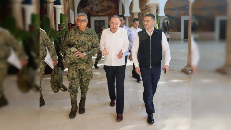 Durazo y García Harfuch acuerdan con Marina nuevas estrategias de seguridad para Sonora 