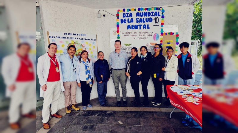 Lleva a cabo Centro de Salud Mental feria con motivo del Día Mundial de la Salud Mental