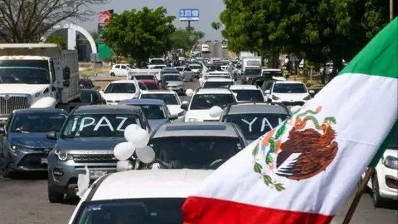 Caravana por la paz pide poner fin a violencia en Culiacán 