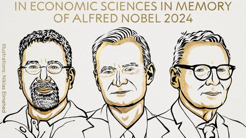 Dan Premio Nobel de Economía 2024 a Acemoglu, Johnson y Robinson 