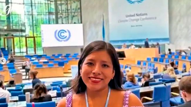 Joven zapoteca asistirá a conferencia sobre cambio climático en la ONU 