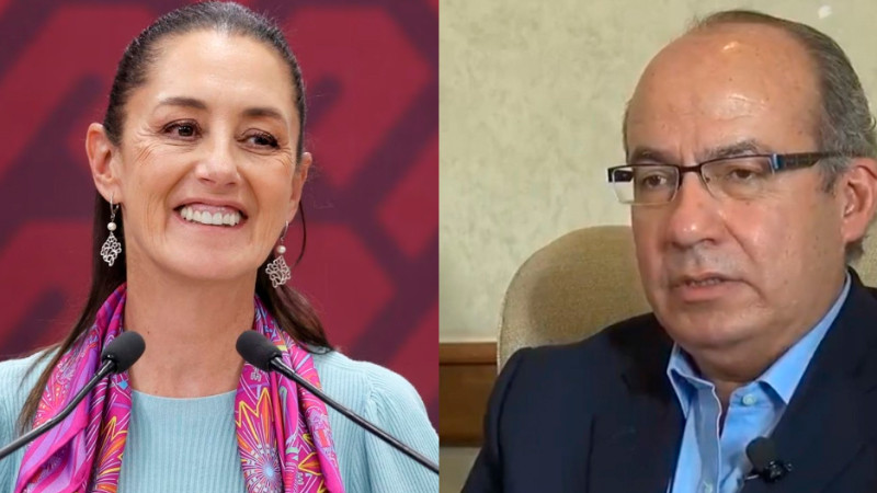 Sheinbaum acusa cinismo de Calderón por asegurar que combatió al crimen organizado 