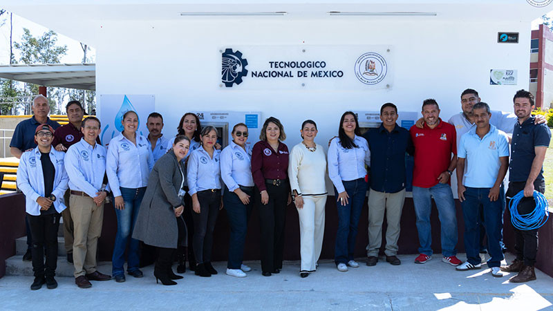 Inaugura TecNM-ITMorelia segunda planta purificadora de agua 