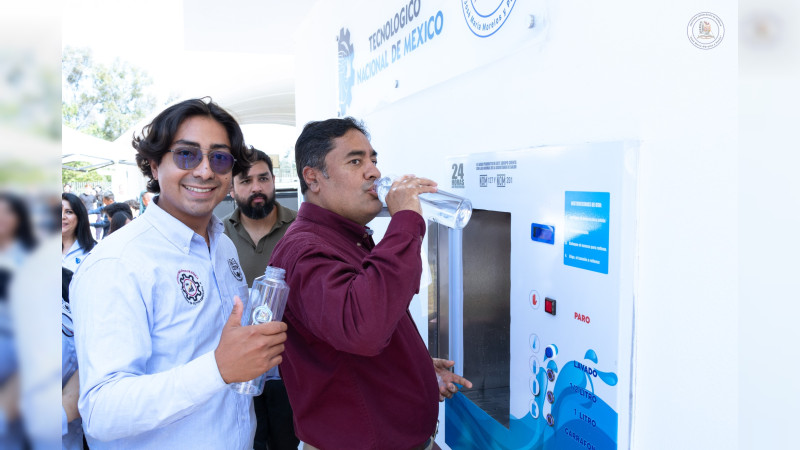 Inaugura TecNM-ITMorelia segunda planta purificadora de agua 