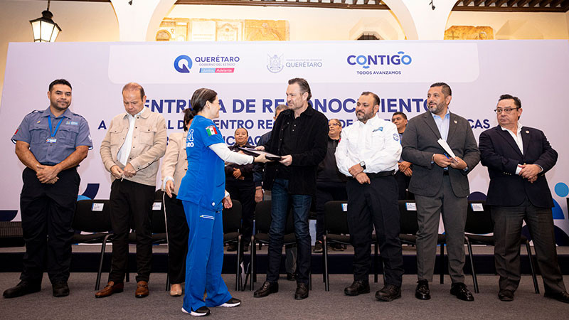 Reconoce Gobernador queretano a personal del CRUM por su participación en la EMS WORLD EXPO 