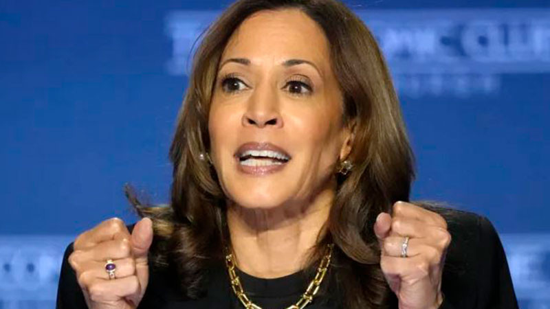 Kamala Harris ha sido acusada de plagiar pasajes de un libro 