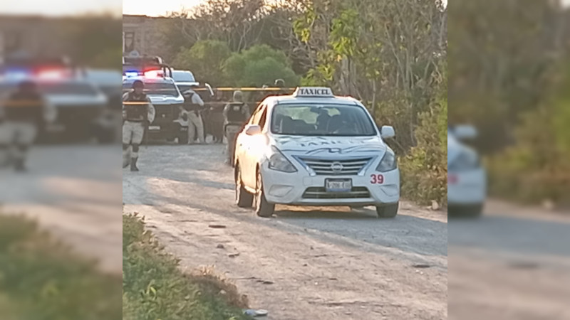 Ultiman a taxista de la empresa "Taxicel" en Celaya, Guanajuato 