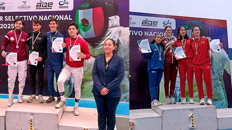 Queretanos son campeones del Primer Selectivo Nacional de Esgrima 