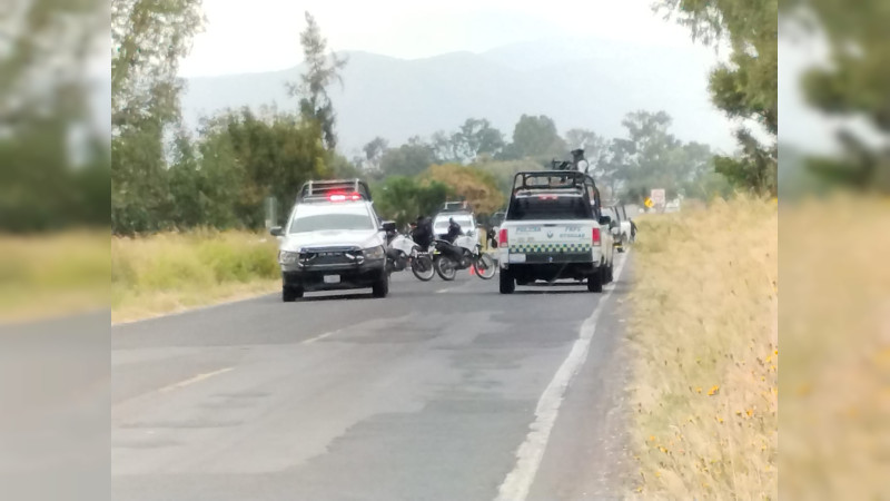 Detienen a tres delincuentes, tras enfrentamiento en Acámbaro, Guanajuato