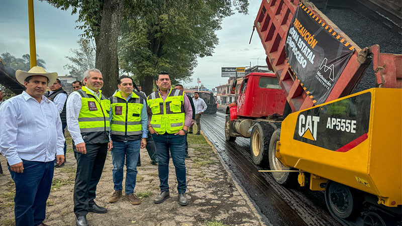 Arranca Bedolla rehabilitación del boulevard Lázaro Cárdenas en Uruapan 