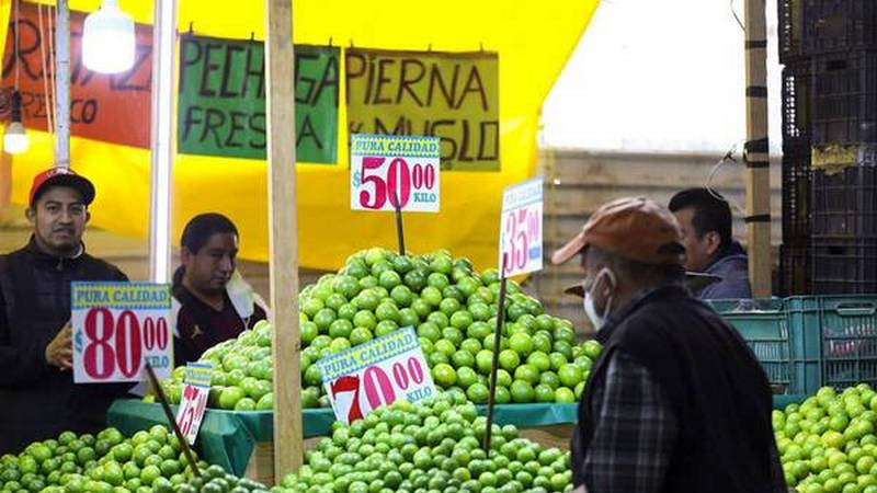 Inflación a la alza en México durante la primera quincena de octubre; se sitúa en 4.69% 