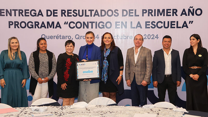 Entrega Secretaría de Educación de Querétaro resultados del programa Contigo en la escuela 