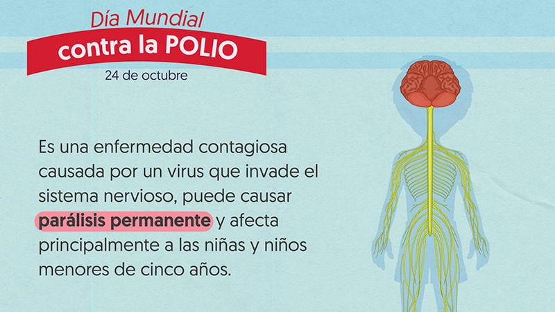 Se une Secretaría de Salud a la conmemoración del Día Mundial contra la Polio 