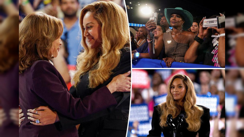 Kamala Harris abucheada en su propio mitin, respaldada por Beyoncé: Asistentes esperaban concierto y les dieron discurso de 4 minutos 