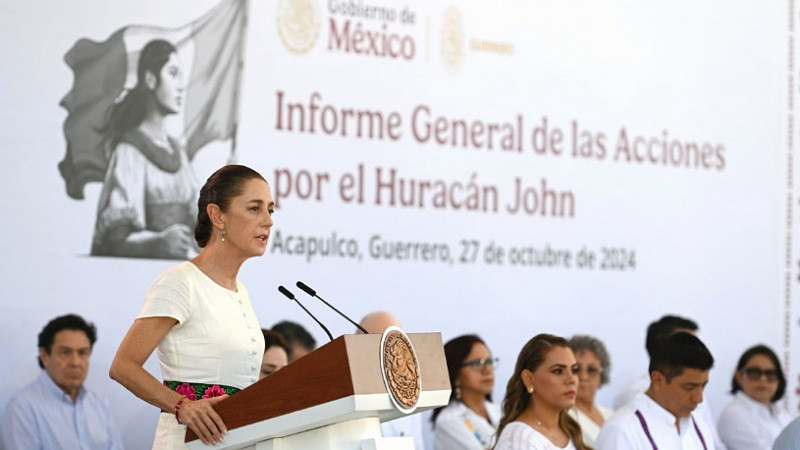 Gobierno de México invirtió 7 mil millones de pesos en Guerrero y Oaxaca tras estragos de 'John' 