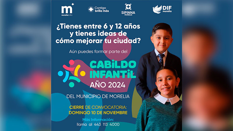 Gobierno de Morelia continúa impulsando la voz de las infancias a través del Cabildo Infantil 2024 