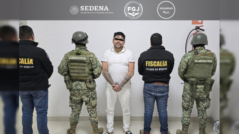 Cae “El Nariz”, operador de la Familia Michoacana con 19 años en el cártel: Extorsionaba a empresarios del Edomex y participaba en tala y homicidios 