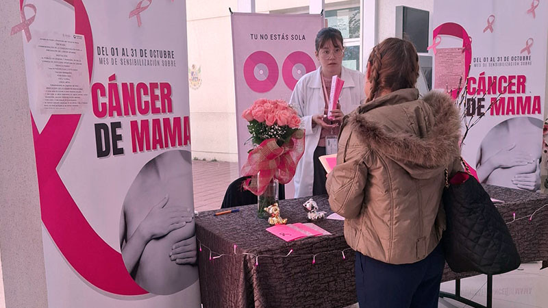 Realiza Hospital General de Querétaro acciones de prevención de Cáncer de Mama 